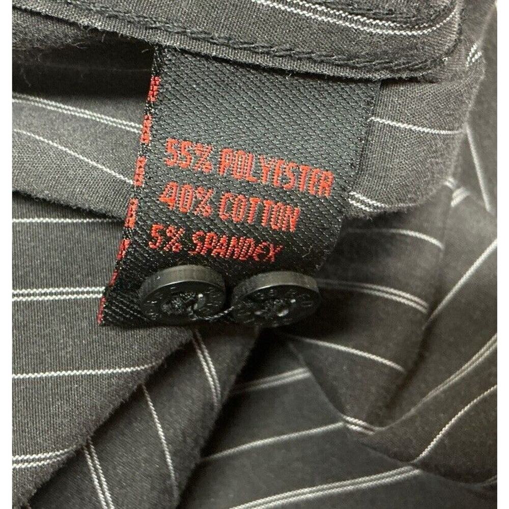 Thirty Six Red Shirt Mens XXL Button Up Long Sleeve Striped Gray Shirt - Picture 10 of 11